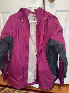 L.L. Bean Hot Pink Rain Jacket